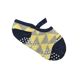 Meia com Antiderrapante Infantil | Triângulos