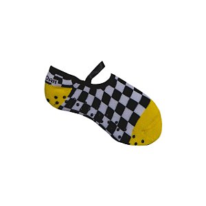 Meia com Antiderrapante Infantil | Quadriculada