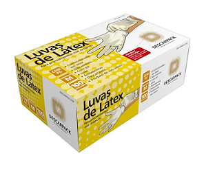 LUVA LATEX C/ PO PARA PROCEDIMENTO NAO CIRURGICO TAM M C/100 UNIDADES - DESCARPACK