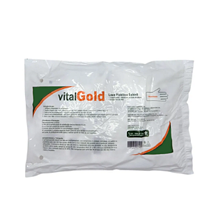 Luva Plástica Estéril Descartável Tamano U com 100un - Vitalgold