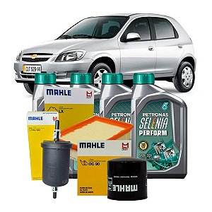 Kit Troca Revisão Óleo 5W30 Celta Prisma 2001 a 2012