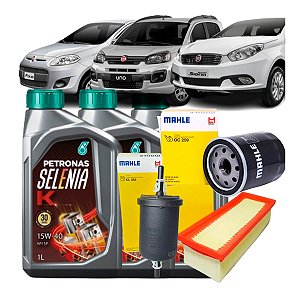 Kit Troca de Óleo 15W40 Uno Palio Grand Siena EVO