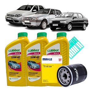 Kit Troca de Óleo 15W40 Fiat Fire Palio Uno