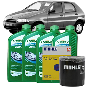 Kit 4 Litros Óleo Fiat Palio Fiasa 1.0 20w50 E Filtro Oleo