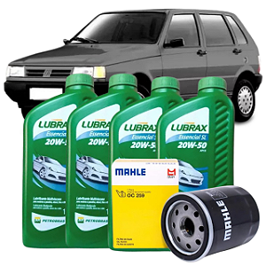 Kit Troca De Óleo Fiat Uno Fiasa 1.0 / 1.3 20w50 + Filtro