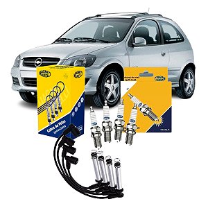 Kit 4 Velas + Cabos Ignição Celta 1.0 1.4 2007-2012 Magneti Marelli