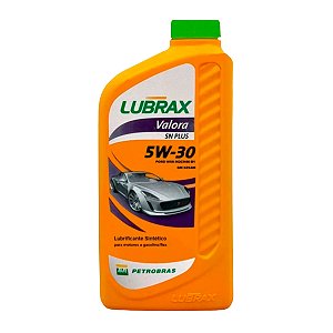 Óleo Motor Lubrax Valora SN Plus 5W30 100% Sintético 1L API SN Proteção LSPI