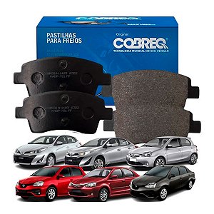 Pastilha Freio Dianteira Toyota Etios Yaris 1.3 1.5 2012-2023 Cobreq Original