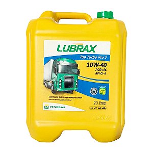 Óleo Lubrax Top Turbo Pro S 10W40 CI-4 ACEA E7-16 Galão 20 Litros Diesel