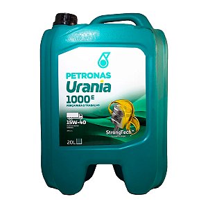 Óleo Diesel Petronas Urania 1000 E 15W-40 Mineral 20L API CI-4 Caminhão Pesado