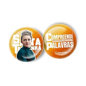 Botton Santa Teresinha | versão laranja — Teresinha adulta