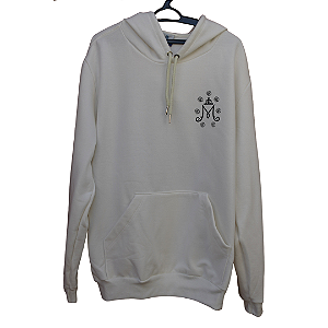 Moletom Virgem da Alegria Off-White - Com Capuz