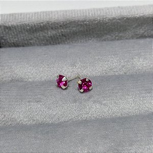 Brinco Ponto de Luz Pink
