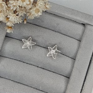 Brinco Estrela Trabalhada