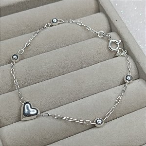 Pulseira Cartier - Coração no Meio