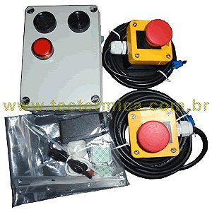 Alarme de aprisionamento da NR36 para câmara fria - kit para 2 portas
