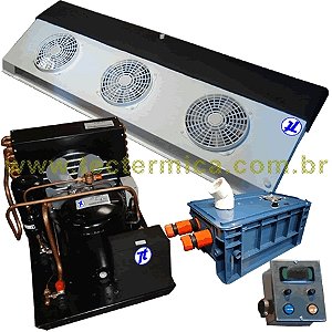 Climatizador para adega planejada de 13 m³ - kit temperatura e umidade