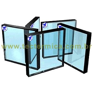 Vidro duplo insulado para adega planejada, espessura 32 mm