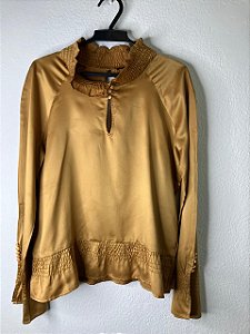Camisa Social Dourada - Just Be