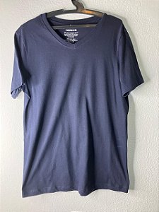 Camiseta Básica Azul Escuro - Hering, Tamanho XP/XS Regular (Usada)