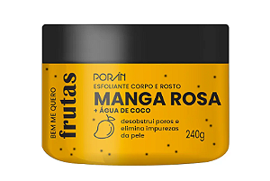 Esfoliante Manga Rosa Corpo e Rosto 240g - Poran