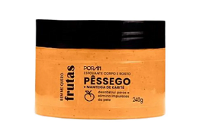Esfoliante Pêssego e Karité Corpo e Rosto 250g - Poran