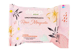 Lenço Demaquilante Rosa Mosqueta - Dapop