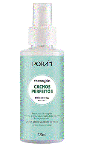 Cachos Perfeitos Spray Anti Frizz 120ml - Poran