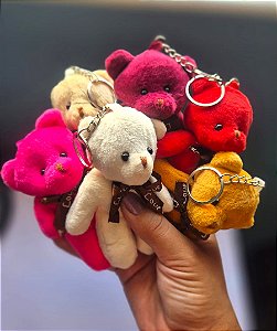 Chaveiro de pelúcia Ursinho