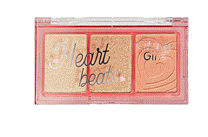 Trio de Blush e Iluminador Heart Beats - City Girls