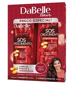 Kit Shampoo E Condicionador Dabelle Hair - Sos Crescimento