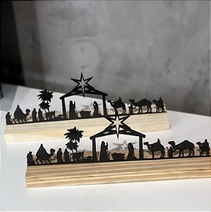 Presépio Nascimento de Jesus - Enfeite e decoração - Mesa posta Cristã