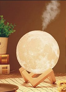 Lua 3D - umidificador e luminária
