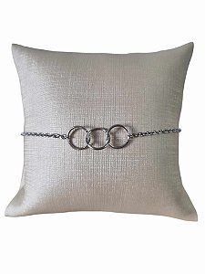 Pulseira Anna com pingente de argolas