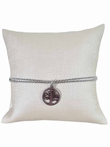 Pulseira Anselma com pingente de árvore