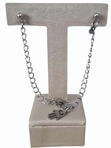 Brinco Caterina com pingente de Hamsa