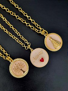 Kit 3 colares - Tema religioso e amor