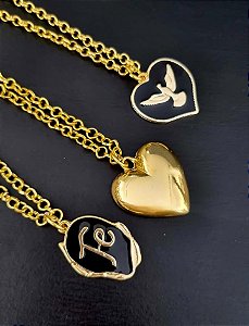 Kit com 3 colares - tema religioso