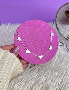 Chocker Coração Chapados