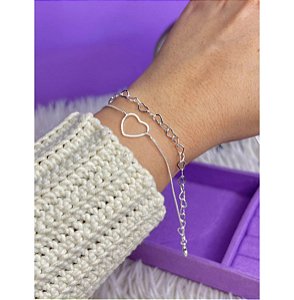 Pulseira dupla love