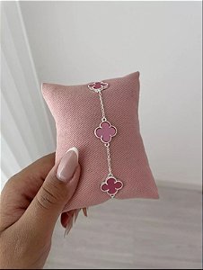Pulseira VF madrepérola rosa
