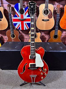 Guitarra Ibanez Semiacústica af75d  regulada zerada