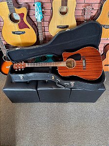 Violão Fender Cd60ce mahogany folk aço elétrico regulado