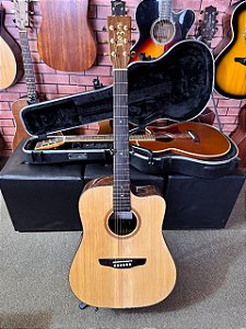 Violão Rozini Folk Premium rx320 tampo sólido elétrico fishman