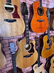 Violão Takamine eg523sc 12 cordas jumbo coreano tampo sólido tk40