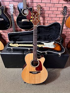 Violão Takamine gn71ce tampo sólido tk40d regulado elixir