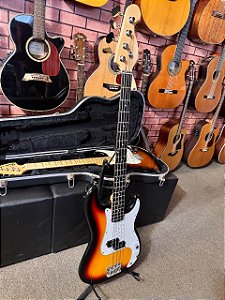 Baixo 4 cordas phx cor sunburst regulado