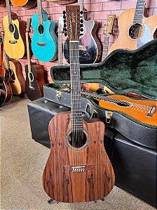 Violão Rozini 12 cordas folk pré Artec com microfone