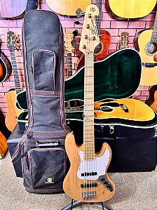 Baixo Sx 5 cordas caps Batolini mais uns upgrades