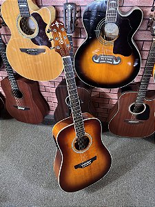 Violão Crafter folk SDX24 tampo sólido elétrico Lr baggs